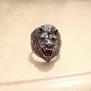 Sterling Silver Lion Ring handmade USA